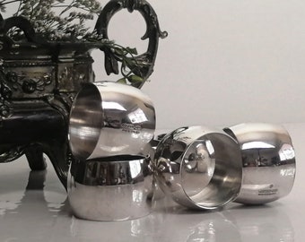 Angora Silver Plated Napkin Rings ~ EPGA ~ Made in England