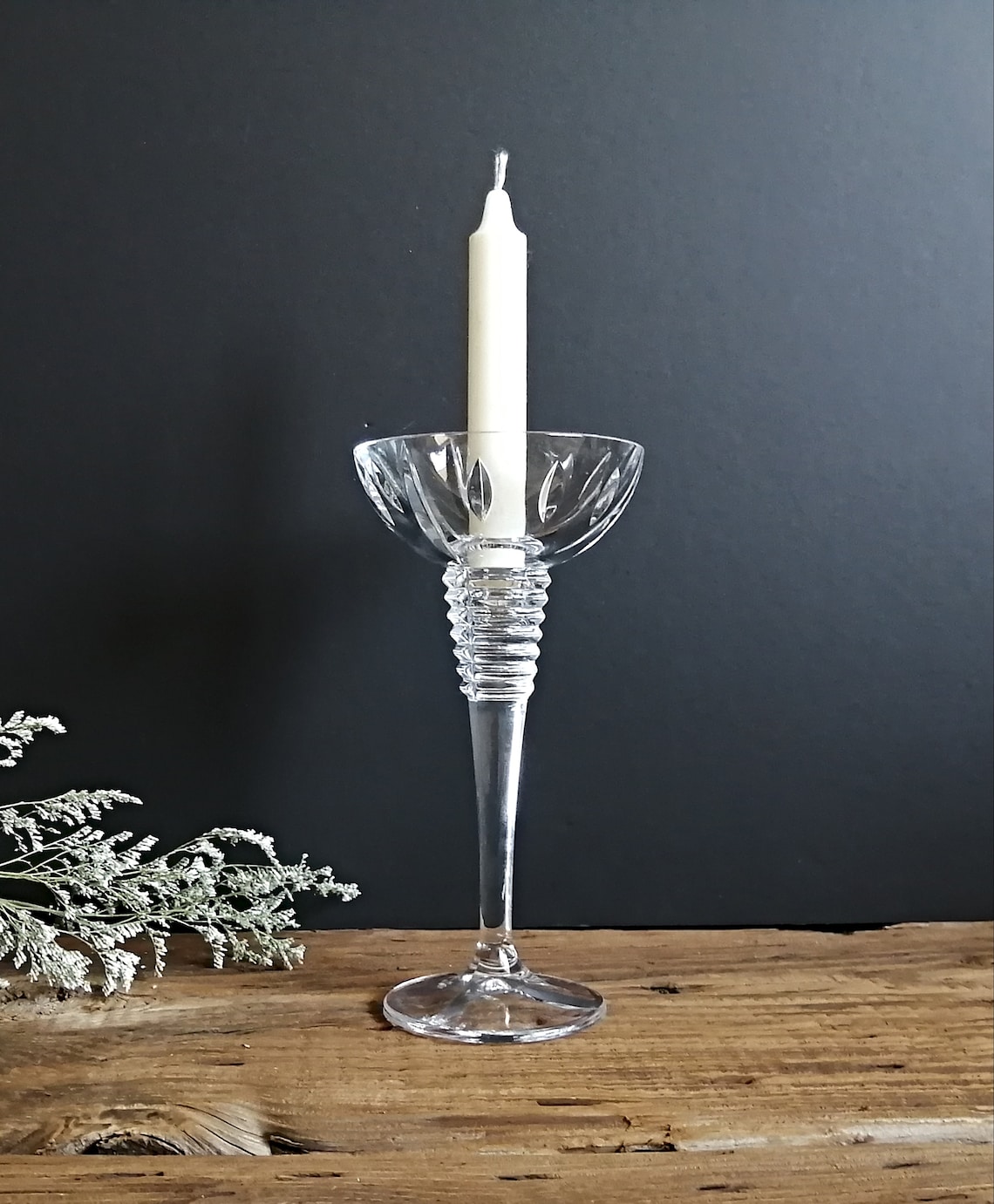 Marquis Waterford Crystal Candle Holder Single Candlestick Etsy