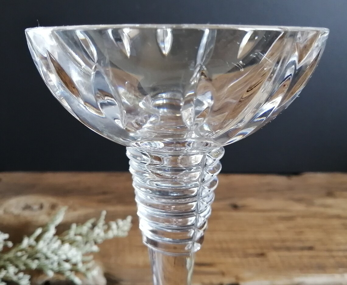 Marquis Waterford Crystal Candle Holder Single Candlestick Etsy