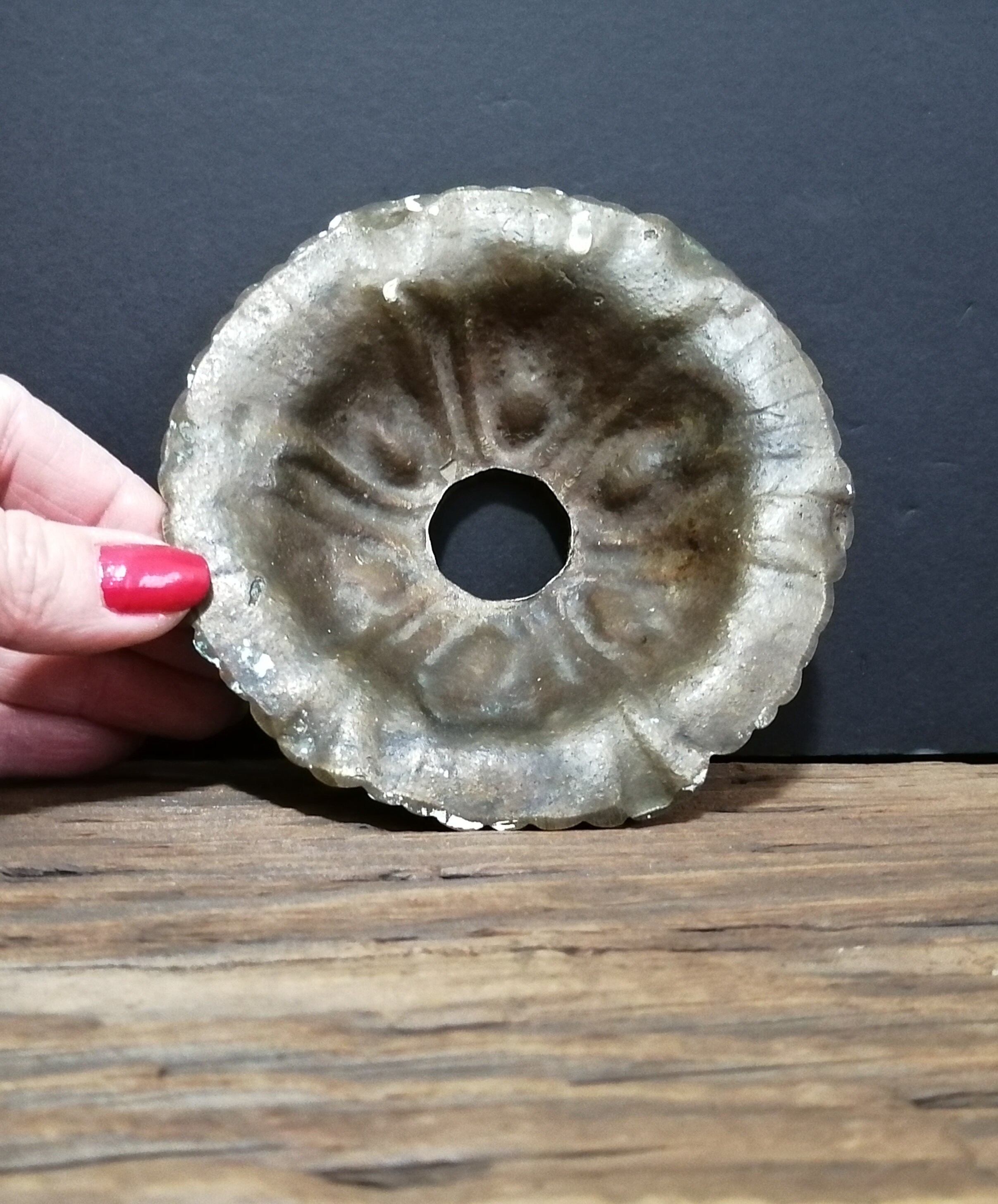 Antike Messing Decke Licht Medaillon verzierte | Etsy