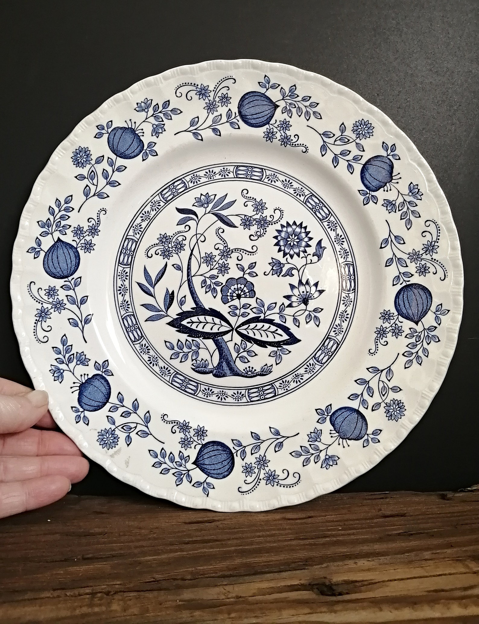 Enoch Wedgwood Tunstall Blue Heritage Made in England Blue Etsy