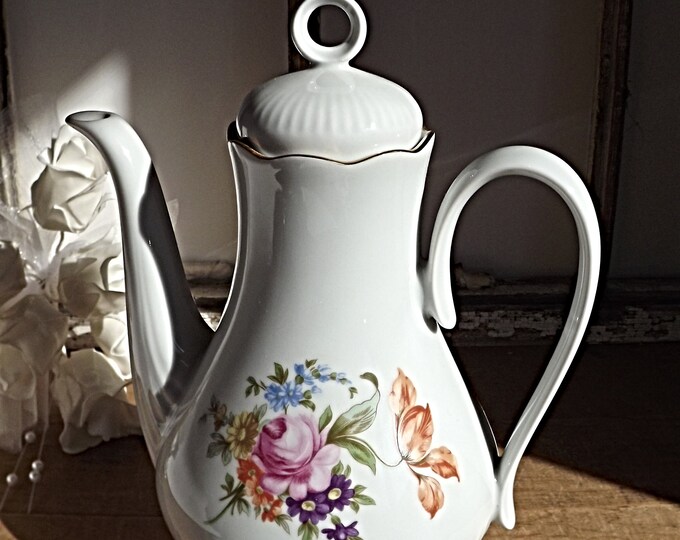JL Menau Graf Von Henneberg Coffee Pot Teapot, Vintage Kitchen and