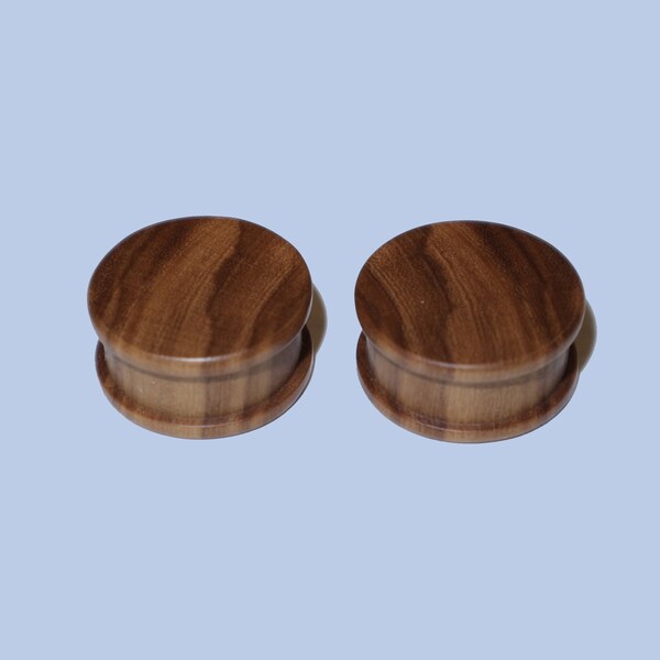 20mm Holzplugs aus Olivenholz/Ahorn/Nussbaum sold as pair
