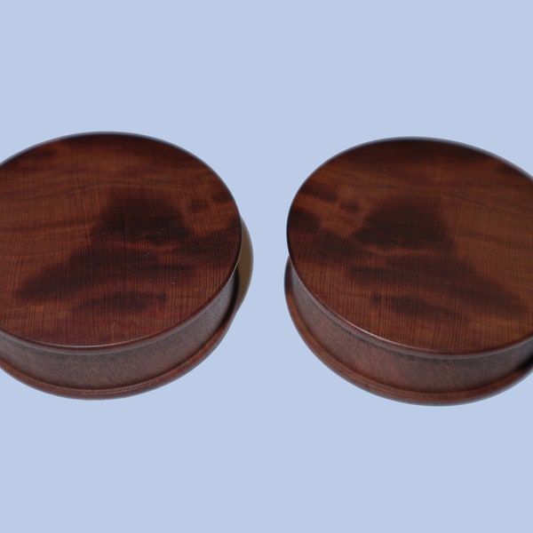 44mm Zwetschgenholz Plugs sold as pair