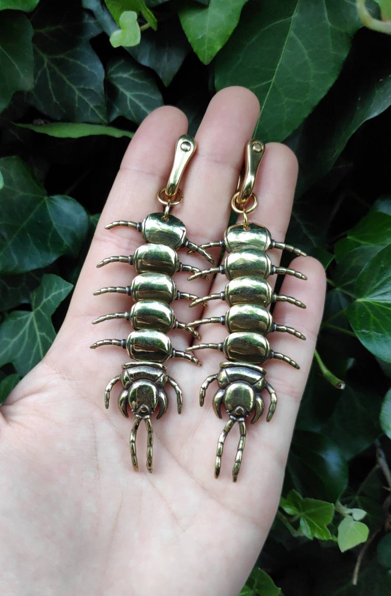 Brass Ear Weights 'CentiPeter' Pair head / Köpfe