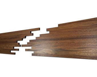 Stanley - Sapele Broken Plank Wall Decor