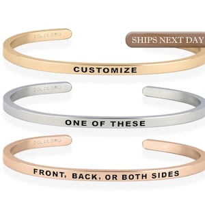 Custom Mantra Bracelet Etsy