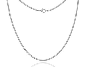 Stainless Steel Cuban Curb Chain Necklace or Bracelet, 2mm-3mm