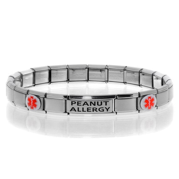 Peanut Allergy Children's Wristband, Kids Silicon Bracelet (2 Medium + 2  Small), Brown Color : Health & Household - Amazon.com