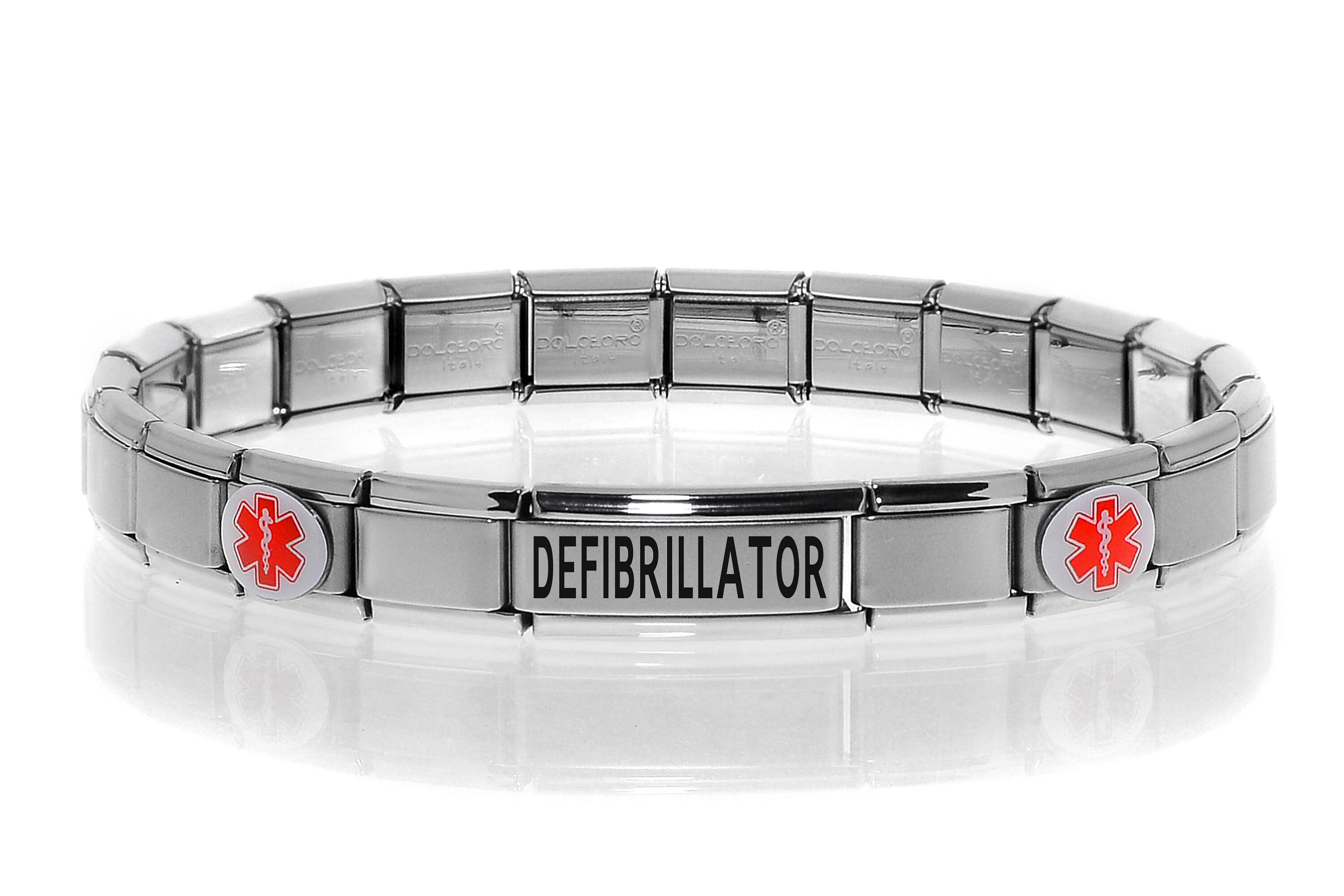 DEFIBRILLATOR Medical Alert ID Charm Bracelet Dolceoro Etsy