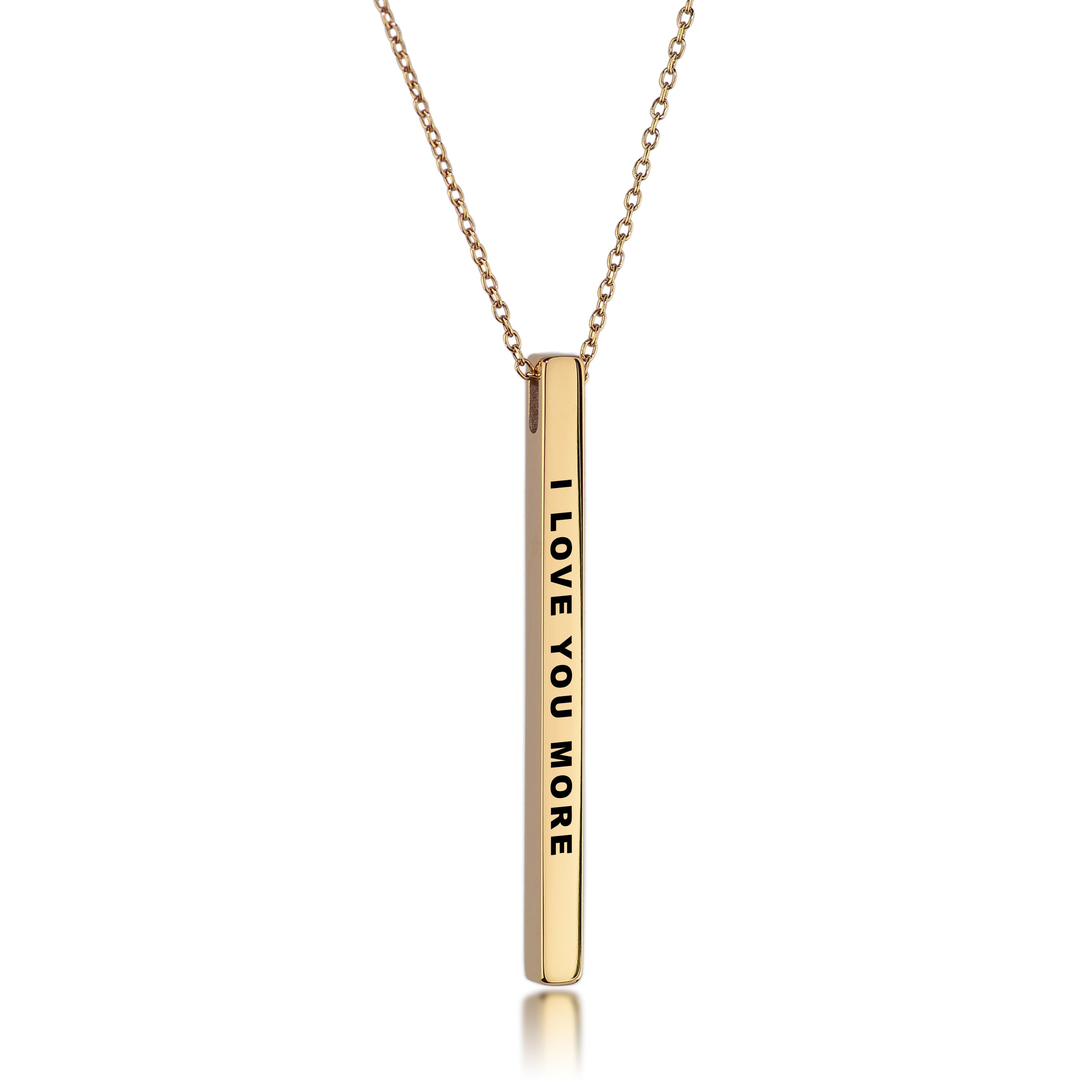 Inspirational Mantra Bar Necklace 