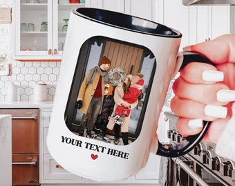 Photo mug, unique mug gift for friend, Christmas gifts for him, Logo mug, Custom photo mug, Personalized photo mug, business logo custom mug