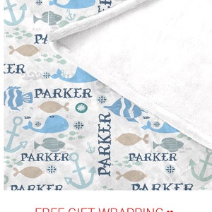 Personalized Baby Blanket, Baby boy Blanket, Baby Blanket, Custom Baby Blanket,  Monogram Blanket, Baby shower gift, Minky baby blanket.