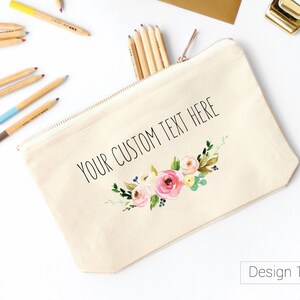 pencil case, Personalized pencil case, Pencil Case large, Custom Pencil Case, pencil case kids, Zipper pouch,Pencil Pouch,Floral Pencil Case
