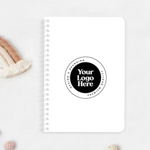 Custom Spiral Journals, business and events notebook, Logo notepad, Custom Notebook with Logo, conference, retreat, bulk merchandise journal