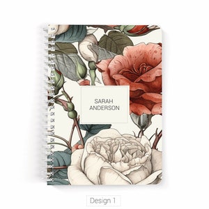 Personalized notebook Spiral, Wedding favour notebook, Kids notebook, Custom notebooks, Name notebook, Writing journal, Soft cover Notebook.