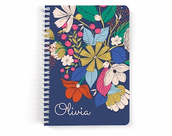 Spiral Notebook,Custom Notebook,Floral Notebook,Personalized notebook,Small Notebook,Personalized Gifts,Bridesmaid Proposal,wedding notebook