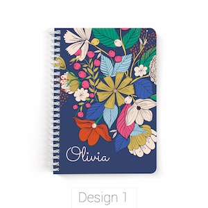 Spiral Notebook,Custom Notebook,Floral Notebook,Personalized notebook,Small Notebook,Personalized Gifts,Bridesmaid Proposal,wedding notebook