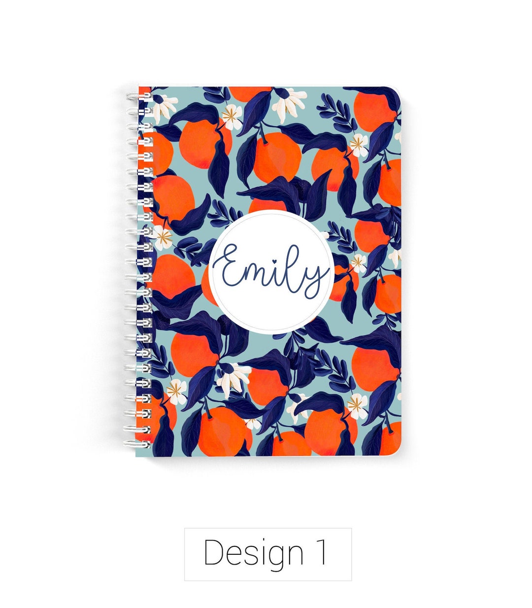 Spiral Notebook Lined Custom Notebook Personalized Etsy