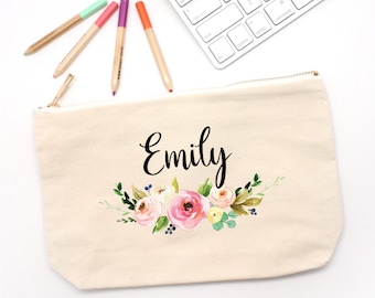 Personalized Pencil Case Leather Pen Pouch Zipper Customized Makeup  Cosmetic Bag, Birthday Gift For Teacher Christmas For Her - Yahoo Shopping