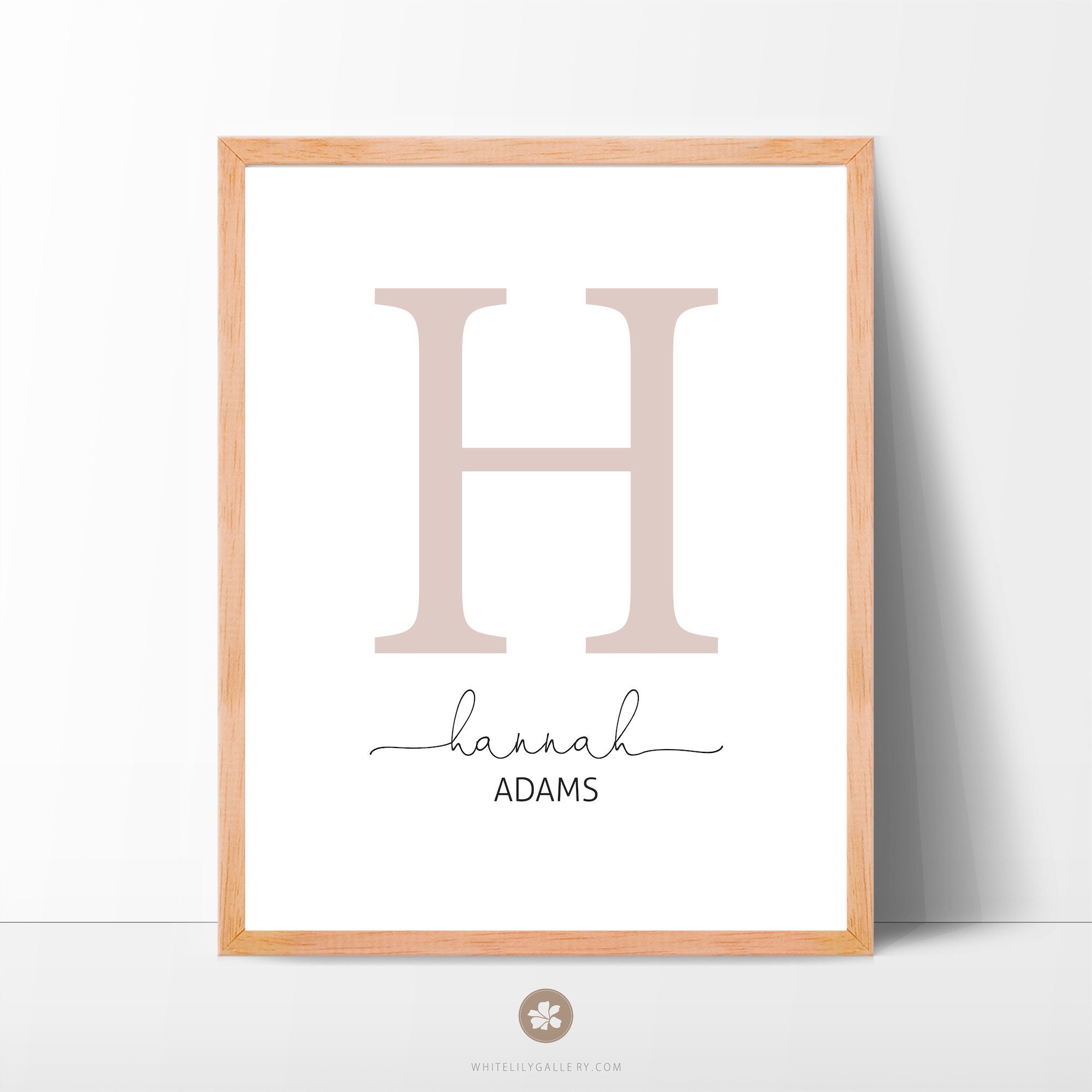 Boho Nursery Prints Boho Letter Monogram Print Girl Nursery - Etsy