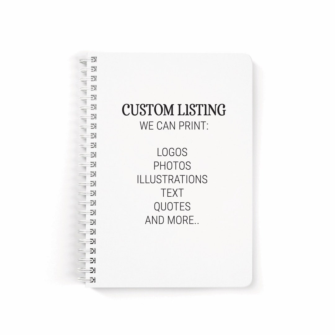 Spiral Notebook,custom Notebook,personalized Notebook,small Notebook