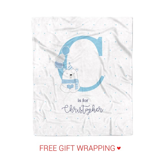 personalized baby boy blankets etsy
