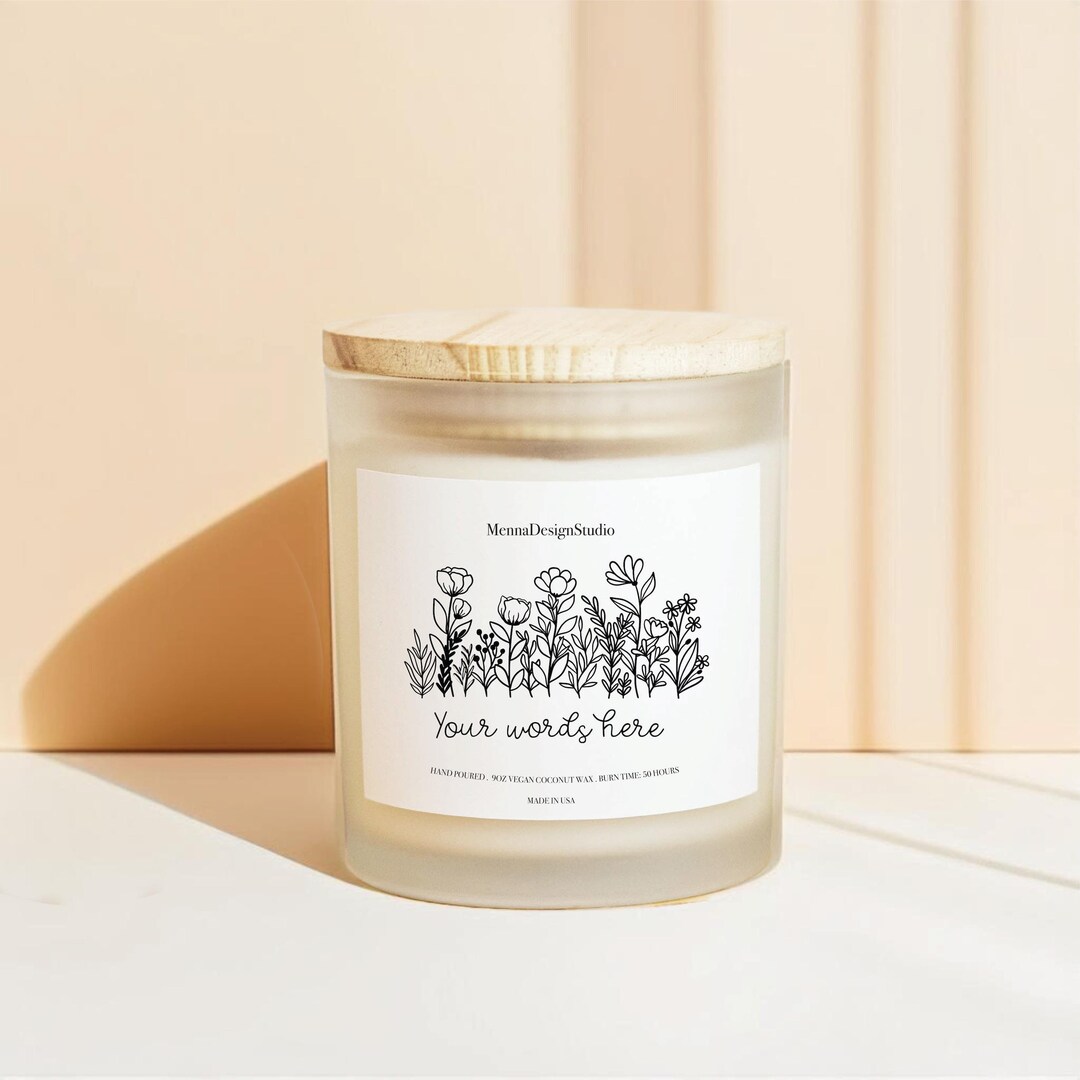 Personalized Candle | Custom Label Candle | Create Your Own Text Candle ...