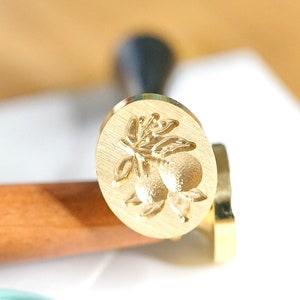 Sceau 3D oranges pour cachet de cire - 3D orange stamp for wax seal