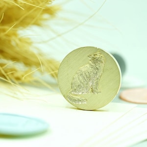 Sceau 3D Chat pour cachet de cire - 3D Cat stamp for wax seal