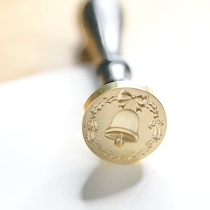 Sceau 3D Cloche de Noël pour cachet de cire - 3D Christmas Bell stamp for wax seal
