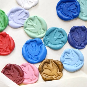 Cachets de cire autocollants La Paix - Self-adhesive wax seal Dove
