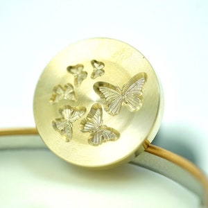 Sceau 3D Papillons pour cachet de cire - 3D Butterfly stamp for wax seal
