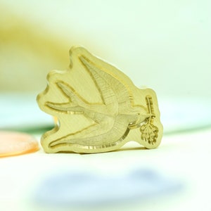 Sceau La Paix en forme de colombe pour cachet de cire - Seal Peace in the shape of a dove for wax seal