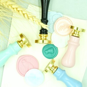 Manches en bois pour sceaux - Wooden handle for stamp