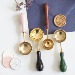 Cuillères pour cire à cacheter mariage faire-part scrapbooking - Spoons for sealing wax weddings invitations cards