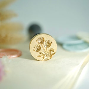 3D Tulpenzegel voor lakzegel - 3D Tulpenstempel voor lakzegel