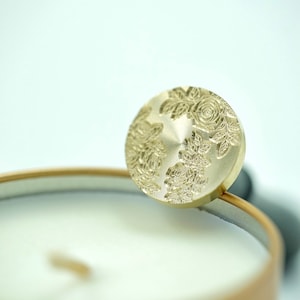 Rose bushes stamp for wax seal, weddings, invitations, scrapbooking