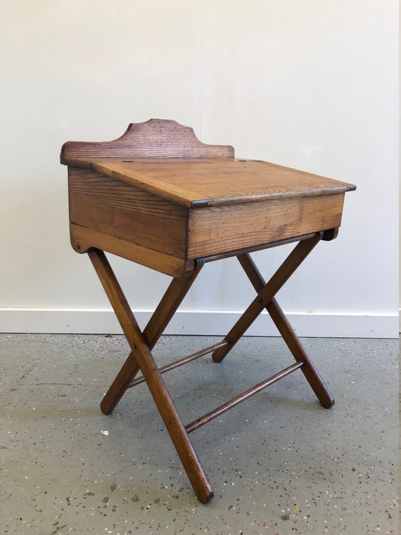 Vintage Folding Children S Desk By Paris Mfg Co Etsy