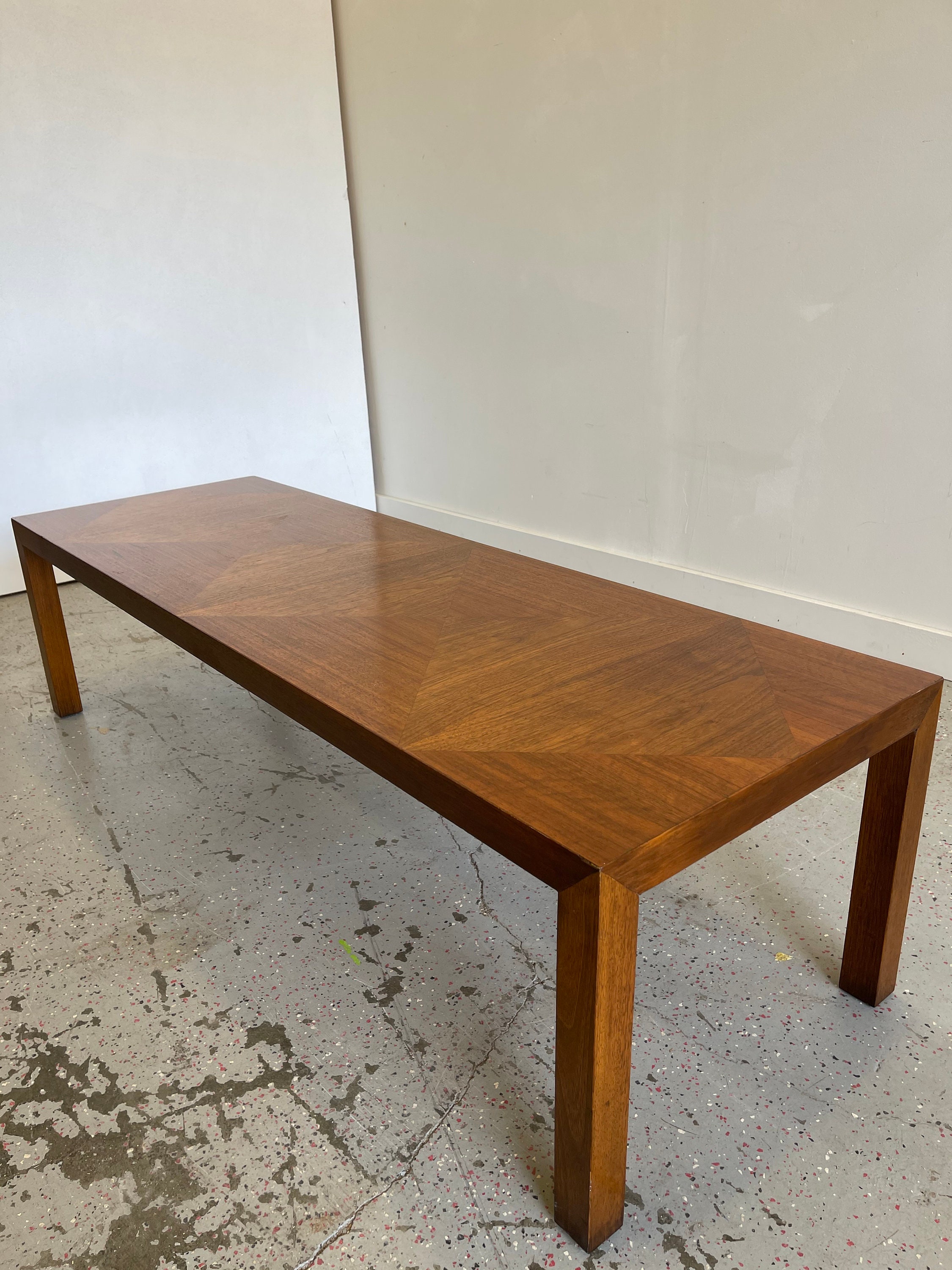 Amazing Vintage Lane Solid Wood Diamond Inlay Coffee Table Etsy