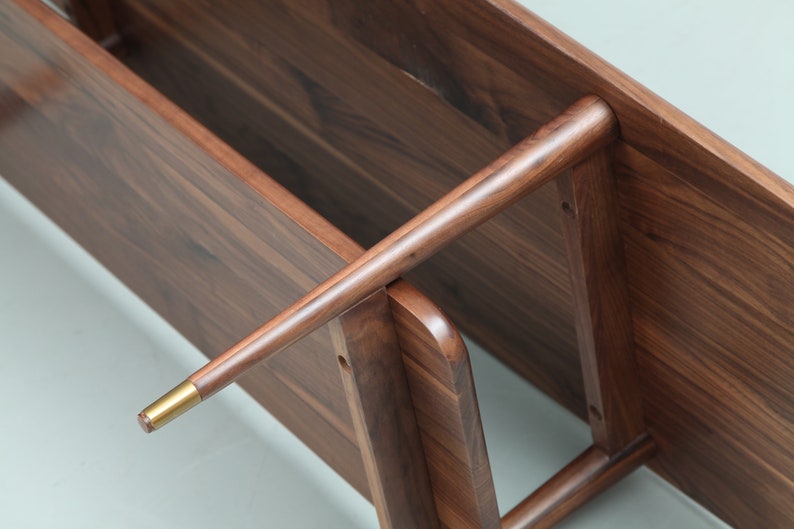 Wonderful Solid Walnut Coffee Table image 3