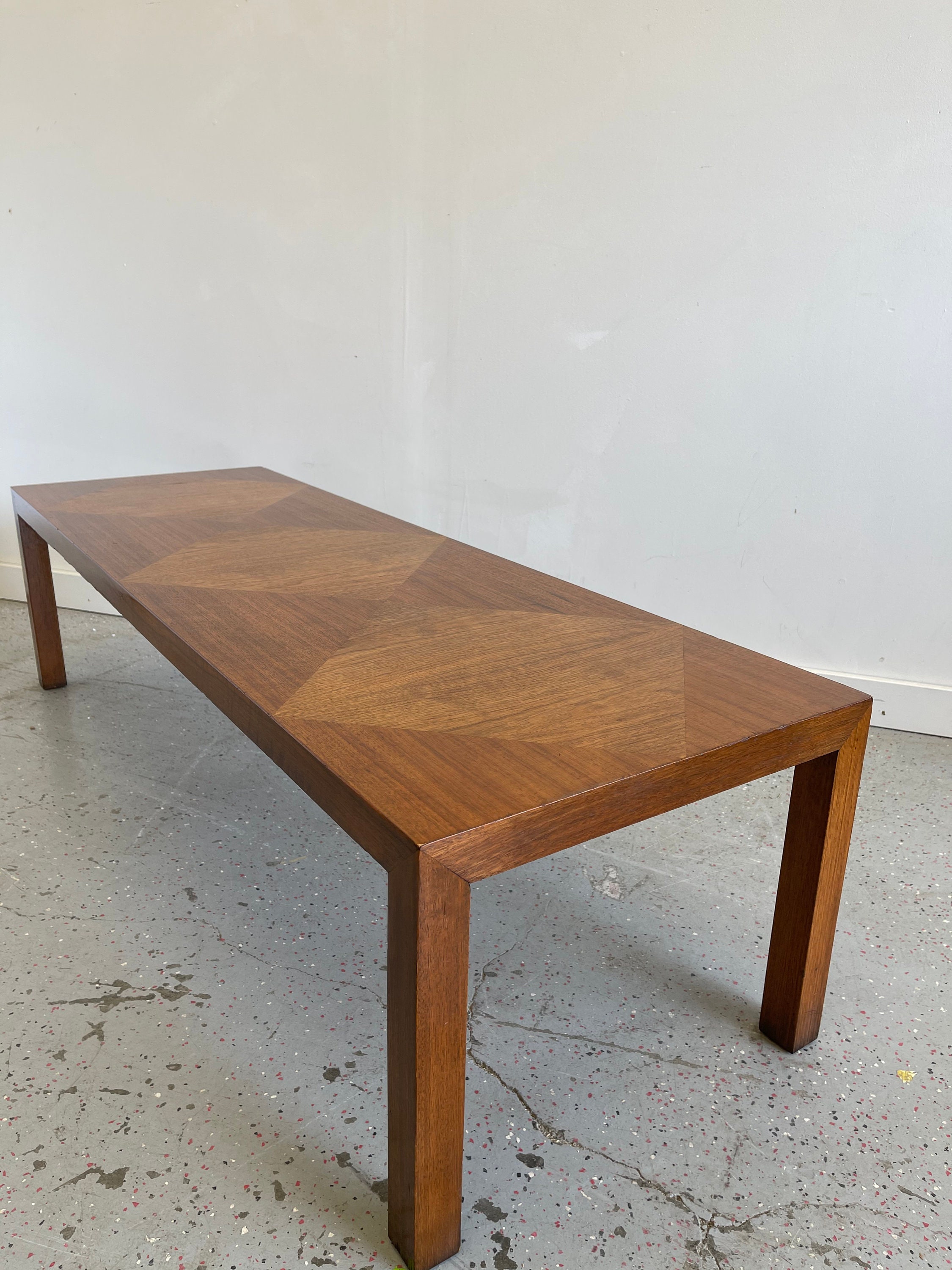 Amazing Vintage Lane Solid Wood Diamond Inlay Coffee Table Etsy