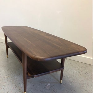 Wonderful Solid Walnut Coffee Table image 1