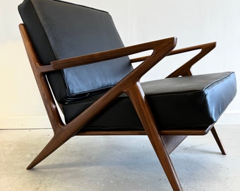 Elegant Handmade Z chair in Full Grain Leather