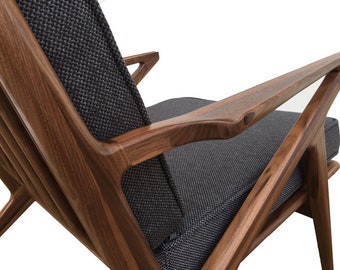 Handmade Solid Walnut Z Chair