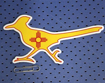 New Mexico Flag Roadrunner Sticker