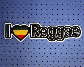 I Love Reggae Bumper Sticker