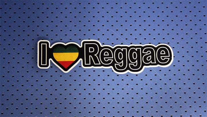 I Love Reggae Bumper Sticker Etsy