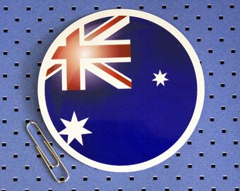 Australia Circle Flag Bumper Sticker