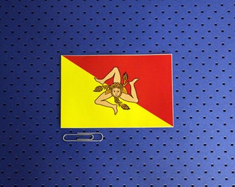 Sicily Flag Bumper Sticker